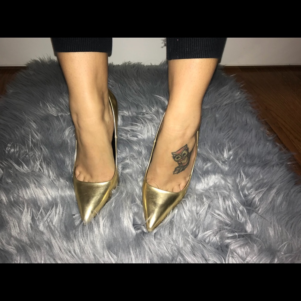 Gold Zara Heels