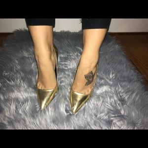 Gold Zara Heels