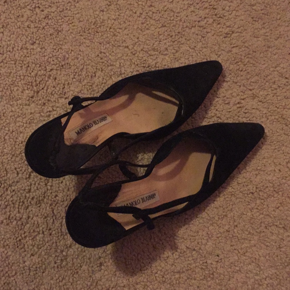 💓FINAL MARKDOWN💓 AUTHENTIC black velvet Manolo - Picture 3 of 6