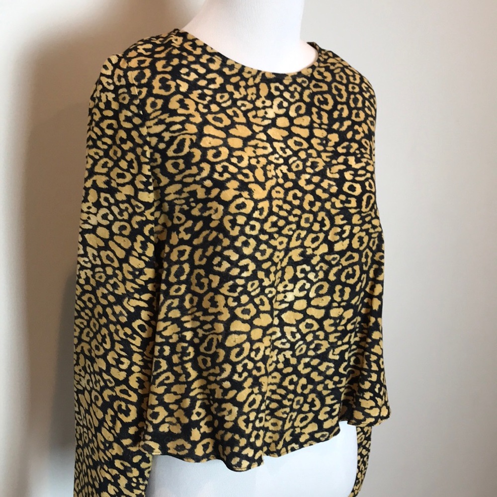Zara Leapord Print Top