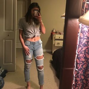 Fashion nova girlfriend ripped jeans