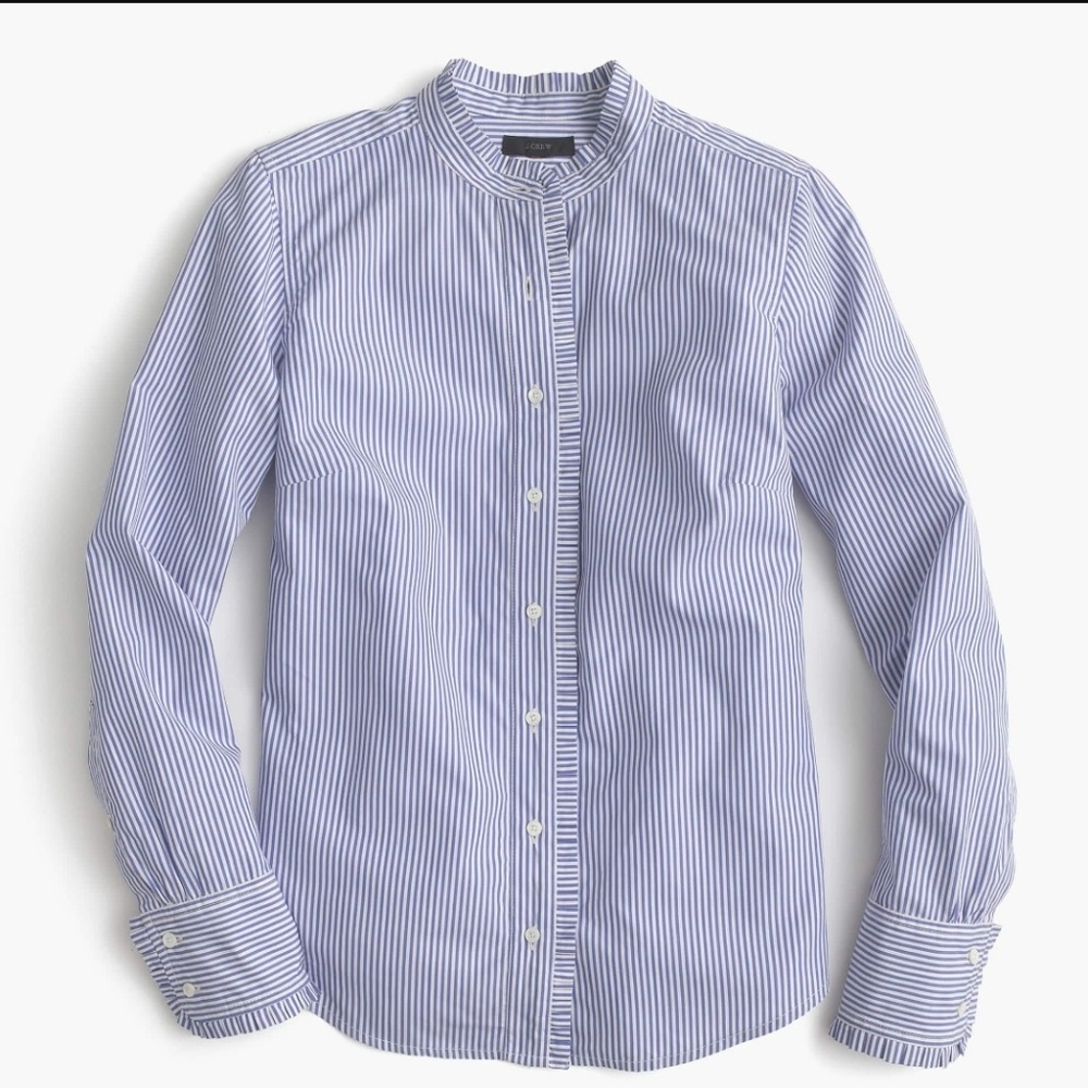 J. Crew Ruffle Shirt - Picture 2 of 4