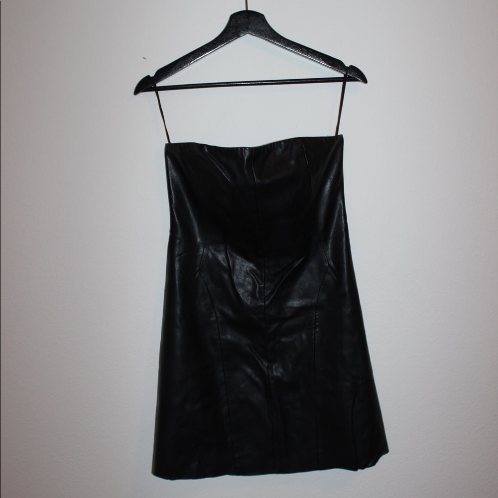Black Leather Dress
