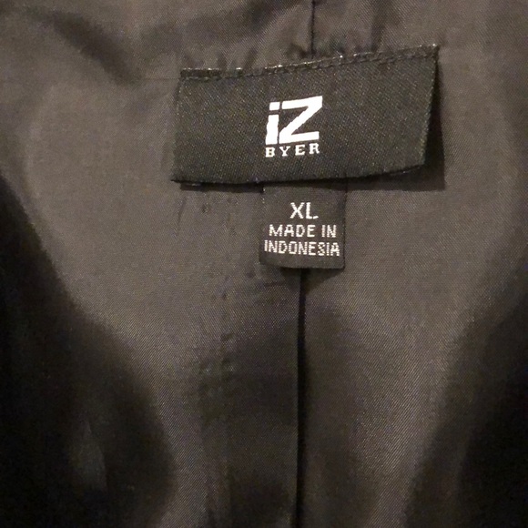 Black blazer with striped cuffs - Picture 3 of 4