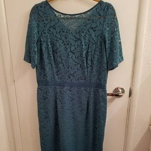 Forest Green lace dress size 12