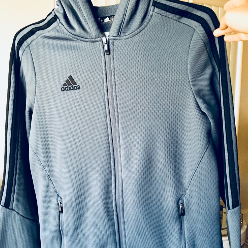 Adidas Sports Track Top Jacket Sz Small Blue