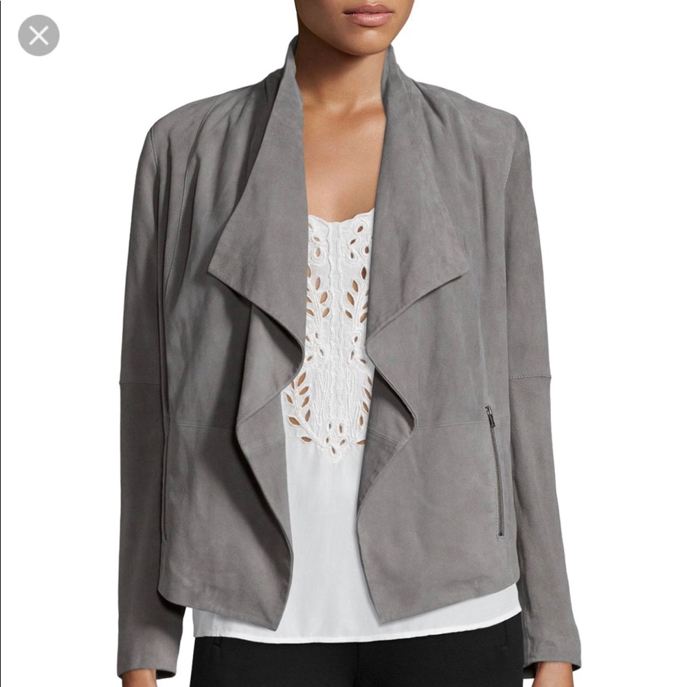 Joke Grey Soft Leather Jacket