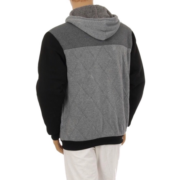 3 Tone Hooded Jacket with Fur Lining - Picture 2 of 3