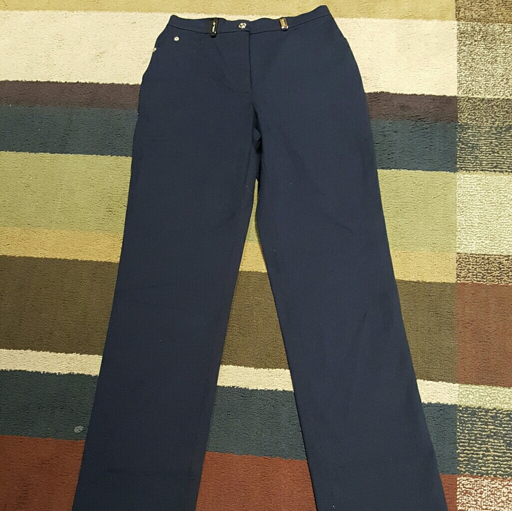 St. John Marie Gray EUC navy trousers size 2