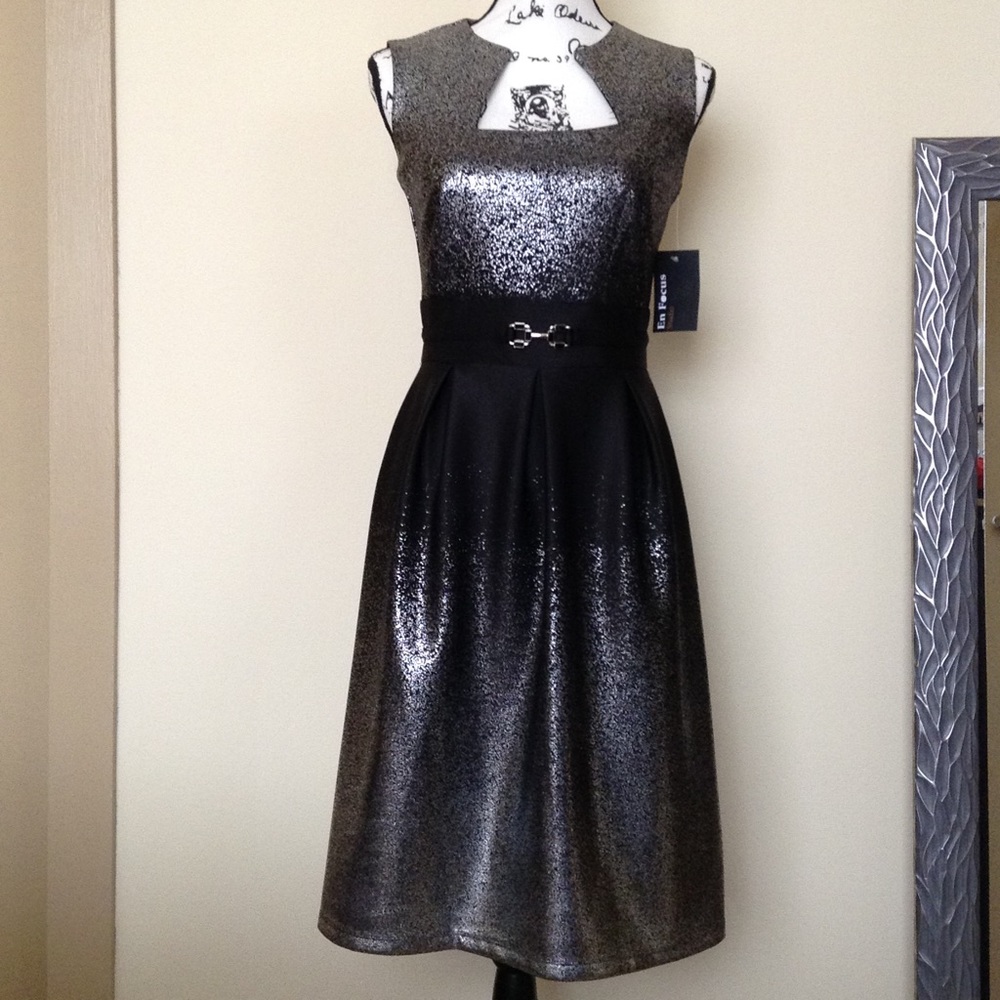 “Silver sprinkle” holiday dress