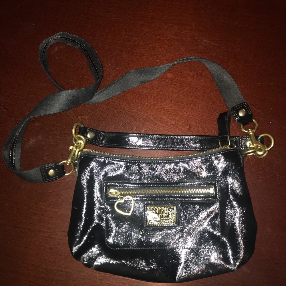Coach purse over the shoulder
