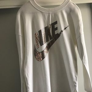 Nike white sweater