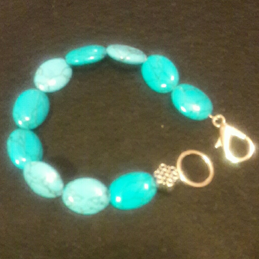 DebbBees #175  Natural tourquoise bracelet