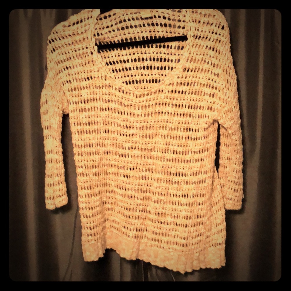 [Lucky Brand] open knit oatmeal sweater