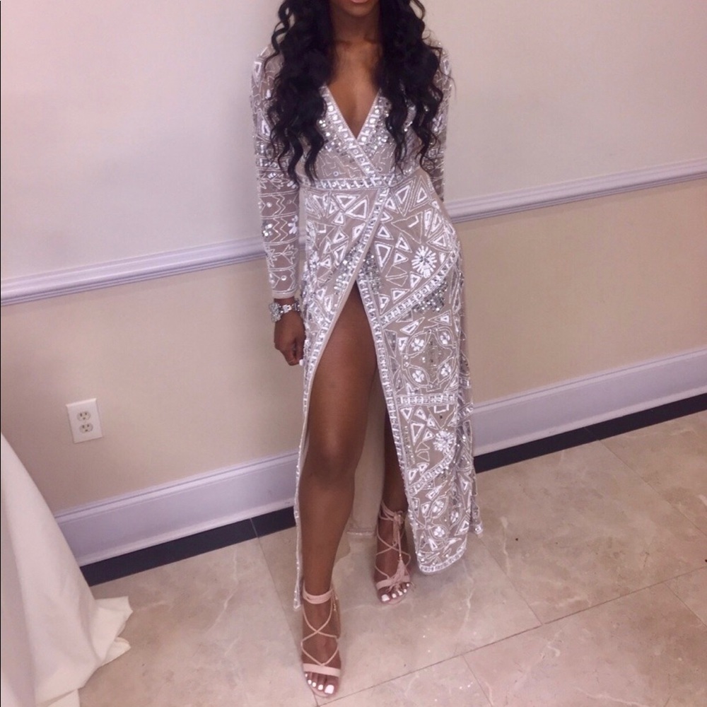 Long Sequined Gown