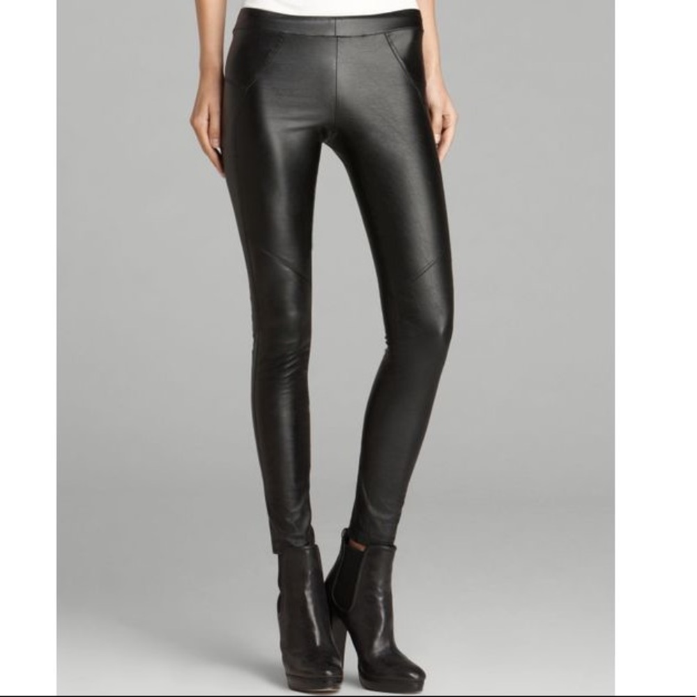 David Lerner Vegan / Faux Leather Legging NWOT sz4