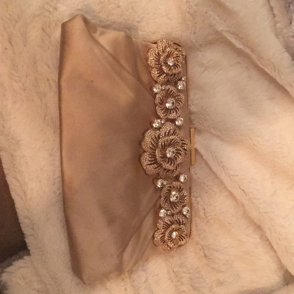 Champagne color Valentino evening bag