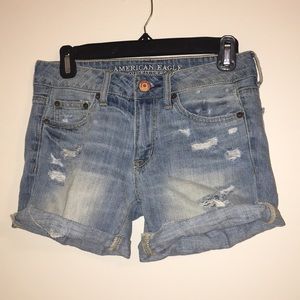 American Eagle Ripped Jean Shorts