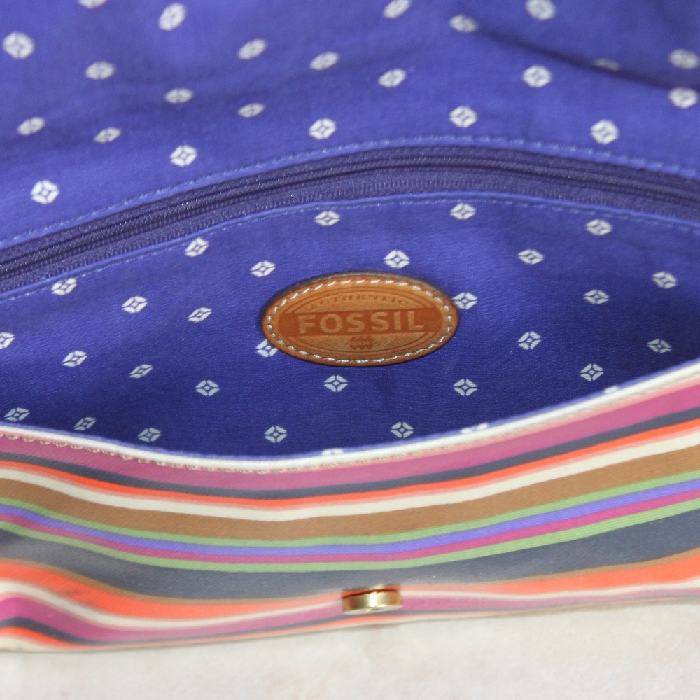 Adorable Fossil Crossbody Striped Bag - Picture 4 of 4