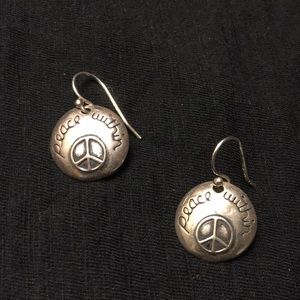 Silpada peace earrings W1915
