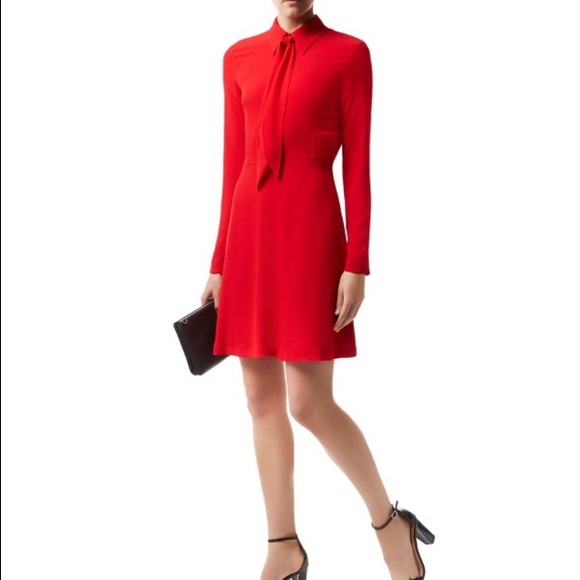 sandro red dress