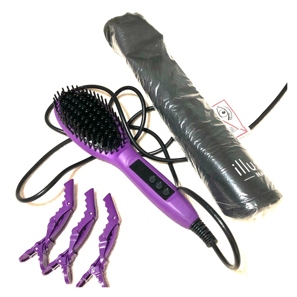 Illustra Ceramic Brush w/ Travel Bag&Hair Clip
