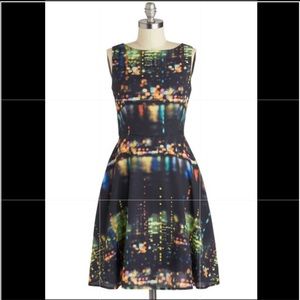 Amazing 2x City Lights Dress by ModCloth