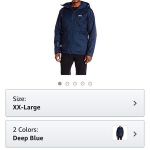 Hello Hansen Men’s Denver Jacket XXL/Navy