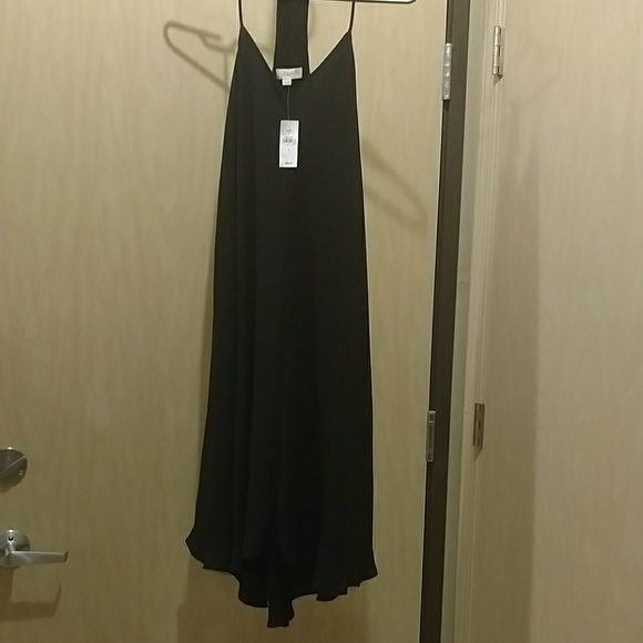 NWT LOFT black strappy racerback dress - Picture 3 of 5