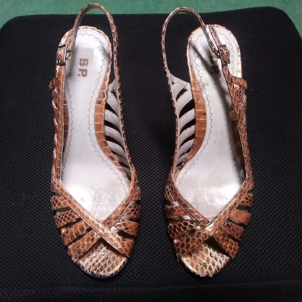 BP Snakeskin heels