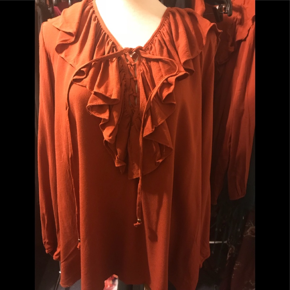 Ruffle Blouse-SOLD