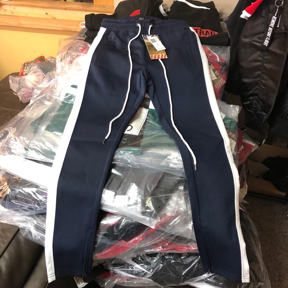 Other - Track Pants - Navy w/ White Other - Track Pants - Navy w/ White