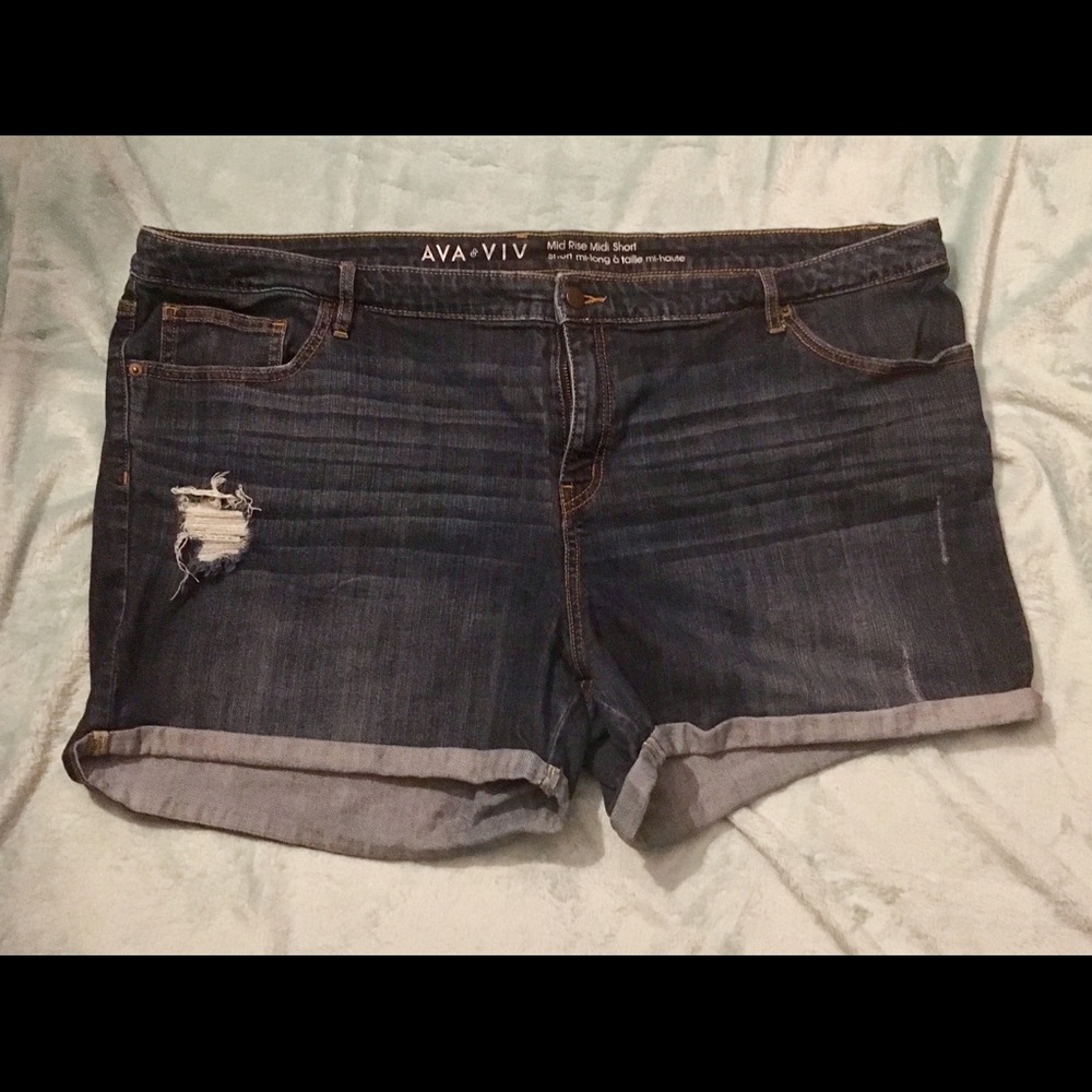 Denim shorts