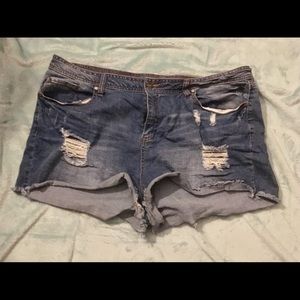 Denim shorts