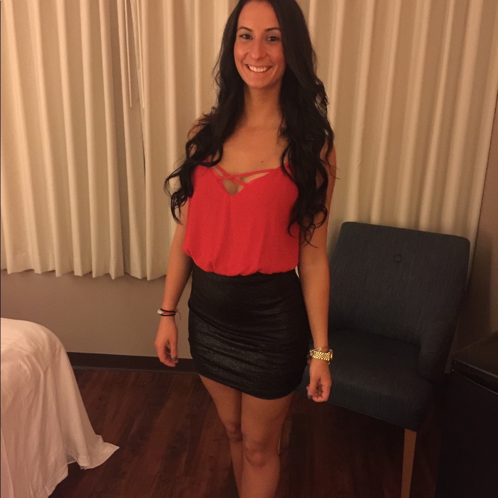 Guess Red and black dress