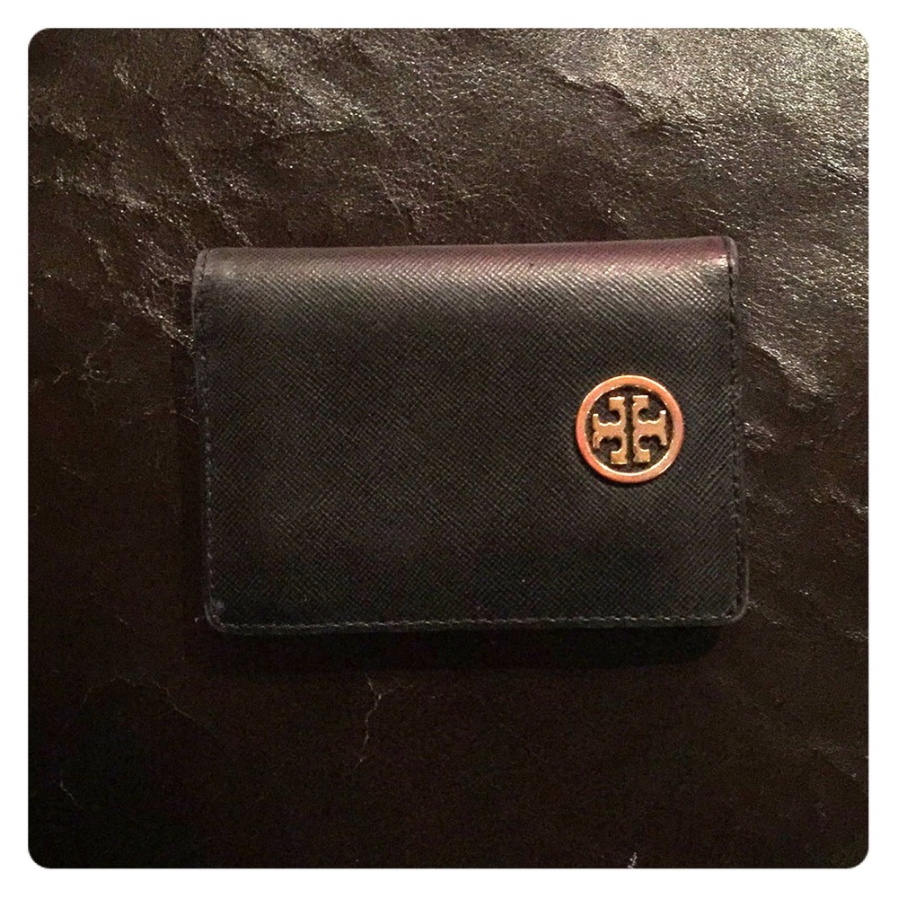 TORY BURCH Authentic Black Card Holder