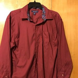 Alexander Julian Burgundy Button Shirt