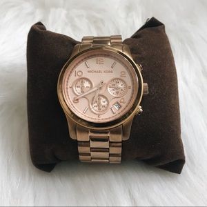 Michael Kors Women’s Runway Rose Gold-Tone Watch