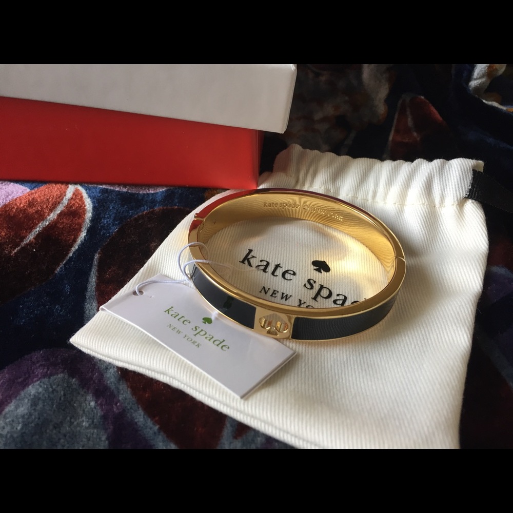 NWT Kate Spade ♠️ black bracelet - Christmas gift - Picture 1 of 3