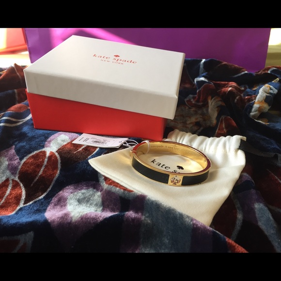 NWT Kate Spade ♠️ black bracelet - Christmas gift - Picture 2 of 3