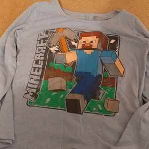 Minecraft long sleeved shirt