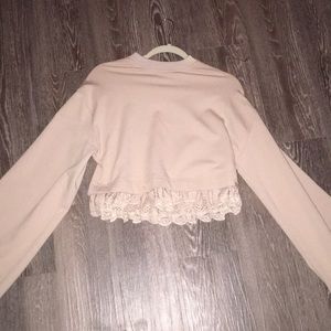 Fenty x PUMA cropped long sleeve sweatshirt