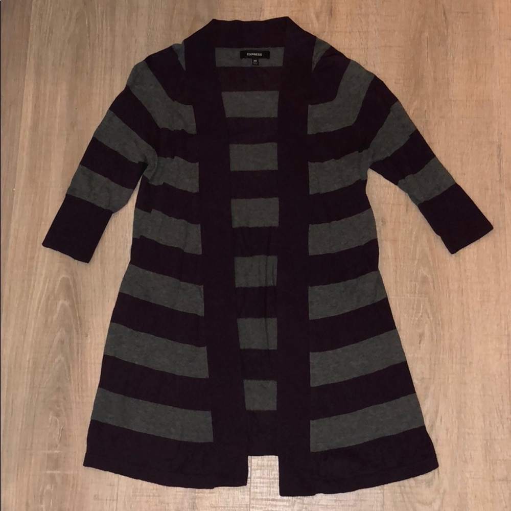 Express striped cardigan