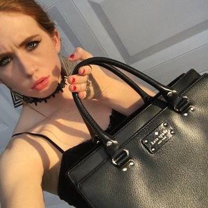 black Kate Spade purse