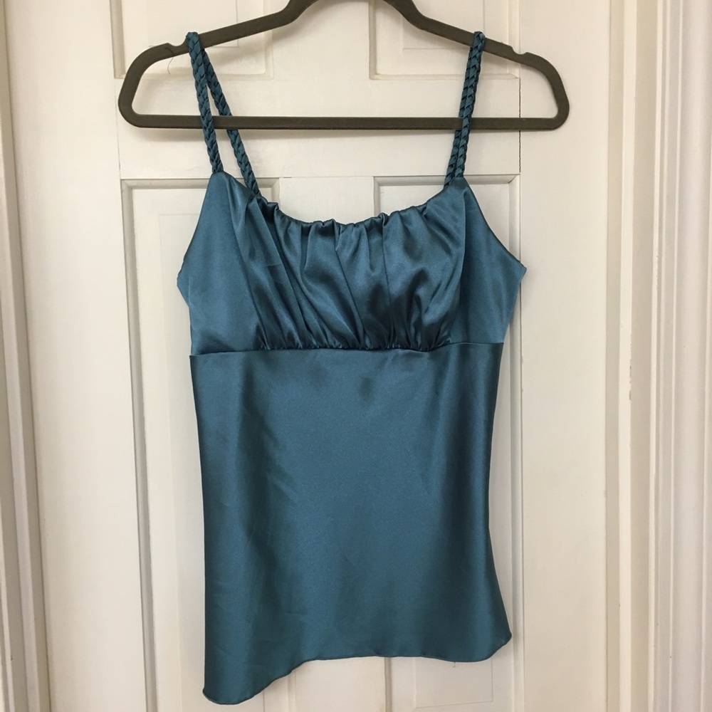 Teal sleeveless top