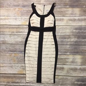Black & Cream cocktail dress