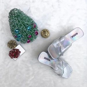 Soda Holo Wedge Platforms Size 6