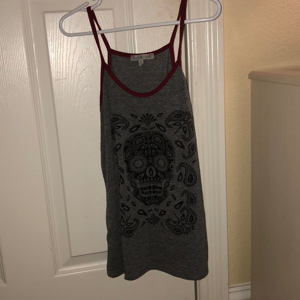 spaghetti strapped shirt