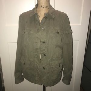 J.Crew Chino Army Green Utility Jacket Size L