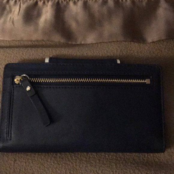 Kate Spade navy  leather wallet - Picture 2 of 4